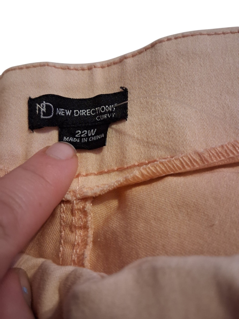 new directions Peach-Tan Casual Capri Pants - Picture 3 of 3
